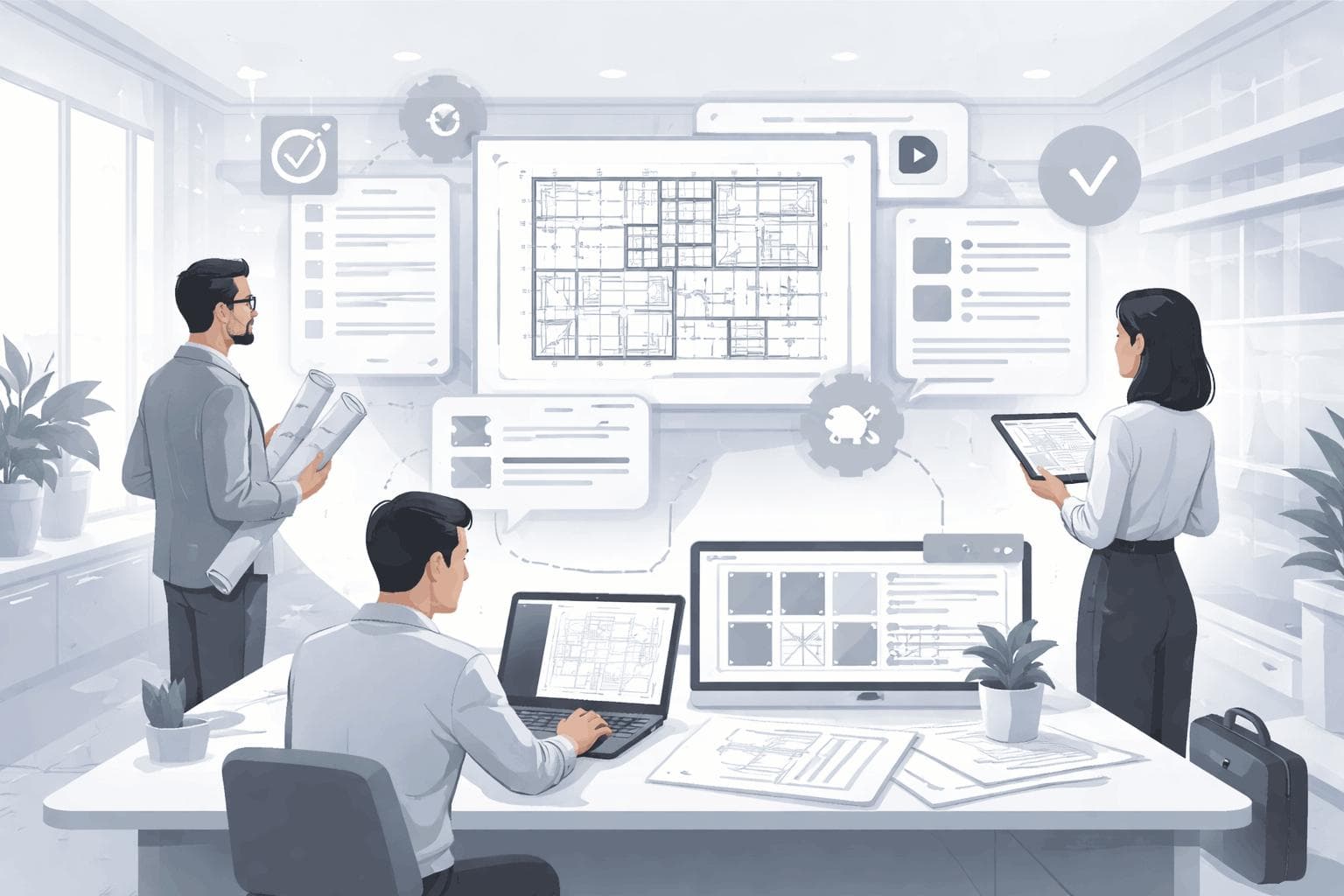 Modular architecture: data, workflow, and integration modules composed into one system
